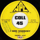 Emanuel Lasky – I Need Somebody b/w Tomorrow – NPC 7″