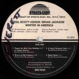 Gil Scott-Heron & Brian Jackson – Winter In America – Strata-East LP Lower Grade