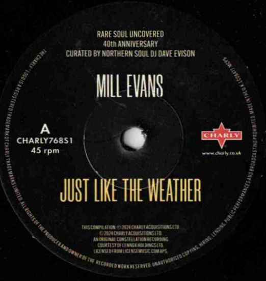 MillEvans-JustLikeTheWeather-CharlyUK45NEWLABELA01