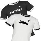 *ORDER NOW!* SPECIAL NORTHERN+SOUL T-SHIRT DOUBLE PACK CONTRAST CUFFS 200426 – 2x Record Shack Soulwear AT T-Shirt