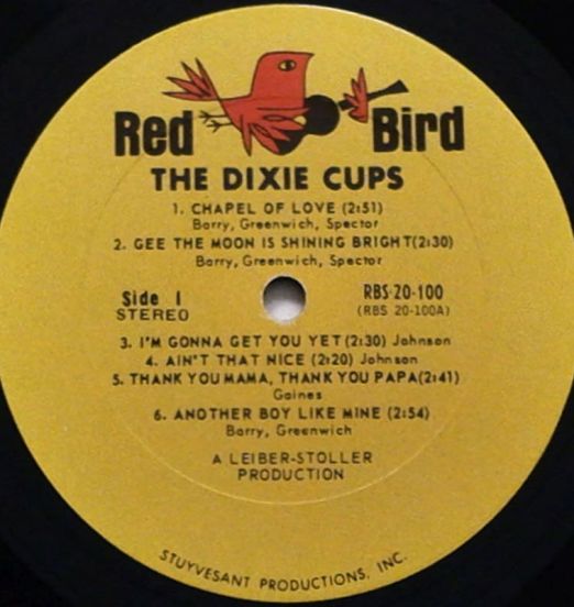 TheDixieCups-ChapelOfLove-RedBirdLABELA01