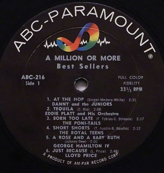 VA-AMillionOrMoreBestSellers-ABC-ParamountLPLABELA01