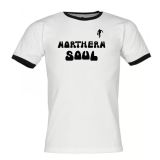 *JUST IN!* Northern Soul 70s Black/White Shirt (2 Colours) contrast Cuffs – Record Shack Soulwear AT T-Shirt
