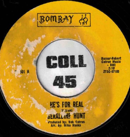 GeraldineHunt-He'sForReal-Bombay45LABELB