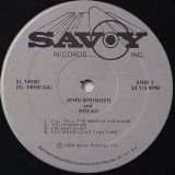 James Cleveland Presents John Springer & Bread – I’ll Tell The World His Name – Savoy LP
