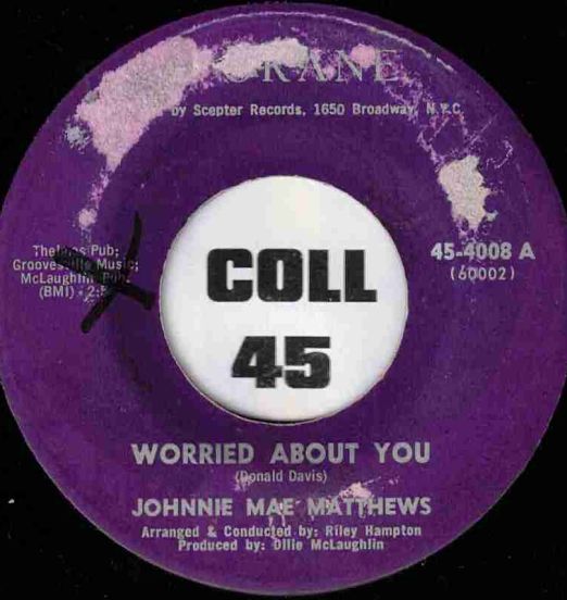 Johnnie Mae Matthews - Worried About You b/w Itty Bitty Heart - Spokane 7"