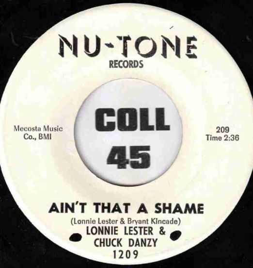 Lonnie Lester - Ain’t That A Shame b/w I Know - Nu Sound 7"