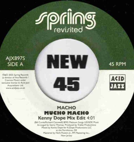 *LAST COPIES!* Macho - Mucho Macho b/w Millie Jackson - Don't Send Nobody Else Remixes - Acid Jazz Spring Revisited UK 7"