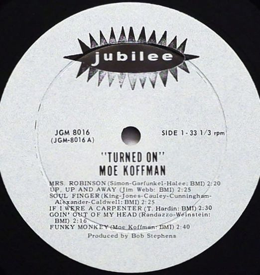 MoeKoffman-TurnedOn-JubileeLPLABELA01