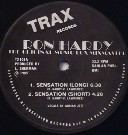 Ron Hardy - Sensation - Trax 12"