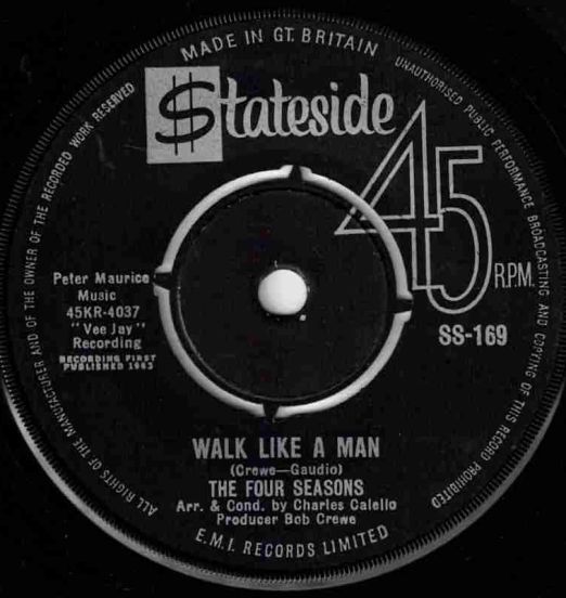 The Four Seasons – Walk Like A Man b/w Lucky Ladybug - Stateside UK 7"
