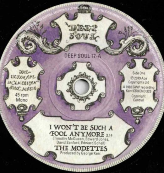 *JUST IN!* The Modettes - I Won't Be Such A Fool Anymore b/w The Shaladons - Showdown - Kent Deep Soul UK 7"