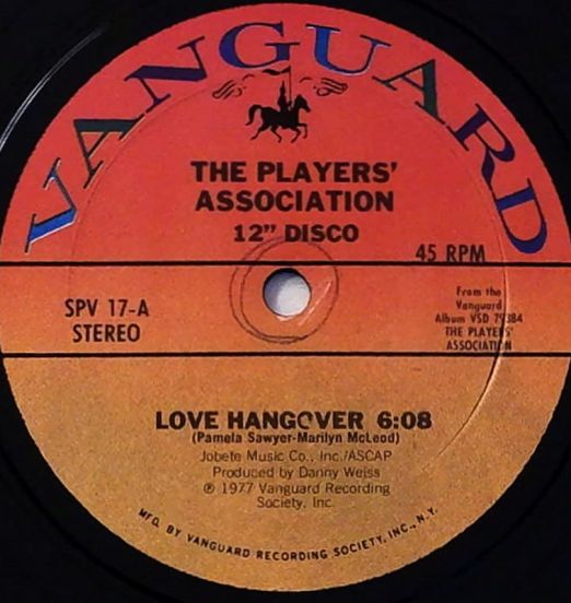 The Players Association - Love Hangover b/w I Like It - Vanguard 12"