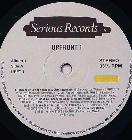 VA-Upfront1-SeriousUK2LPLABELA01
