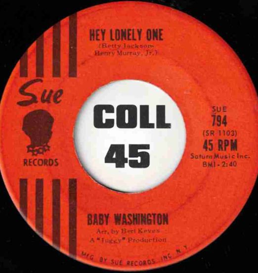 BabyWashington-HeyLonelyOne-Sue45LABELA01