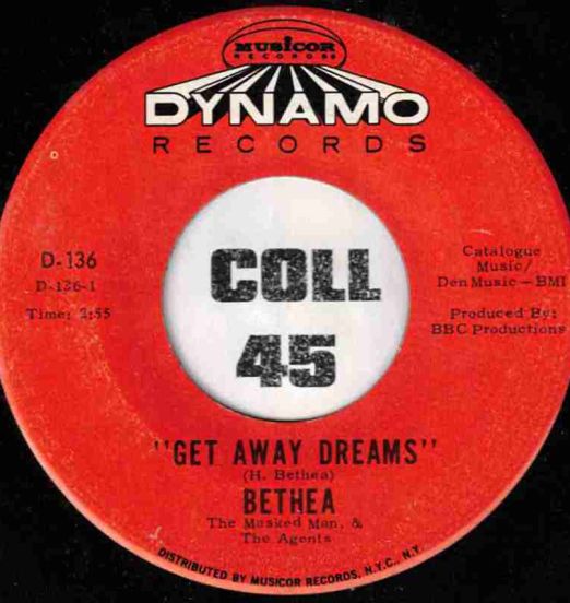 Bethea - Get Away Dreams b/w I Wouldn't Come Back - Dynamo 7" *STORE-STOCK!*