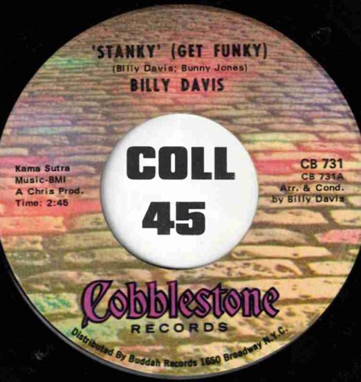 Billy Davis - Stanky  (Get Funky) b/w I've Tried - Cobblestone 7"
