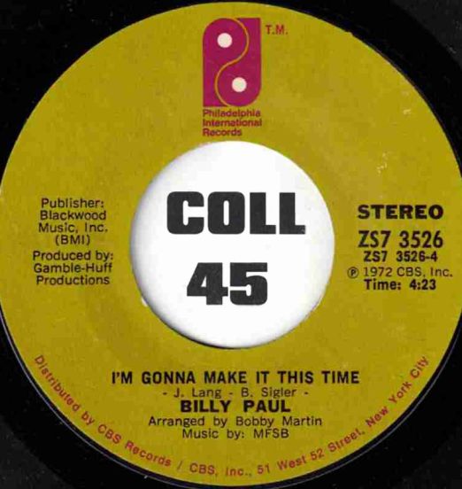 BillyPaul-I'mGonnaMakeItThisTime-PIR45LABELB01