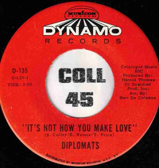 Diplomats - It's Not How You Make Love b/w In My Heart - Dynamo 7" *STORE-STOCK!*