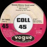 Don Fardon – Gimme Gimme Good Lovin’ b/w Sunshine Woman – Vogue GER 7″