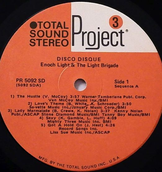 EnochLightAndTheLightBrigade-TheDiscoDisque-ProjectLPLABELA01