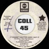 Florence Ballard –  Goin’ Out Of My Head b/w It Doesn’t Matter How I Say It (It’s What I Say That Matters) – ABC DJ 7″