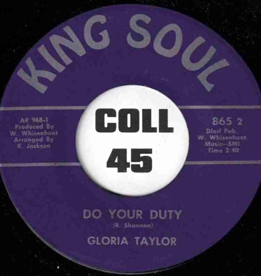 GloriaTaylor-DoYourDuty-KingSoul45LABELB01