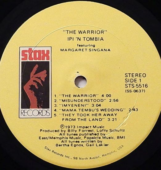 IpiNTombiaFeaturingMargaretSingana-TheWarrior-StaxLPLABELA01