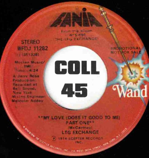 LTG Exchange - My Love (Does It Good To Me) Part One b/w Part Two - Wand 7"
