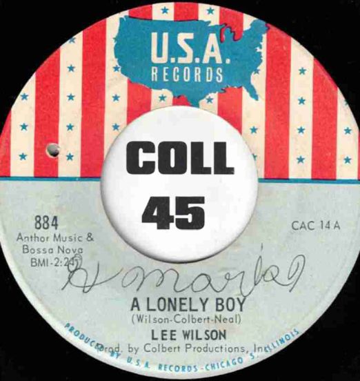Lee Wilson - A Lonely Boy b/w If I Would Lose You - USA 7"