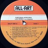 Lou Perez Y Su Orquesta – Fantasia Africana &  African Fantasy – All-Art LP
