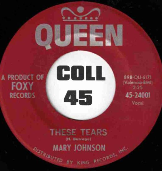 Mary Johnson - These Tears b/w Lost Love - Queen 7"