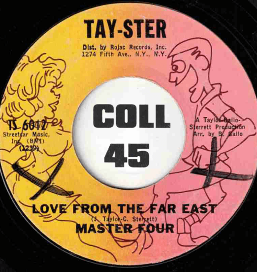Master Four - Love From The Far East b/w It's Not The End - Tay-Ster Multicoloured 1967 1st 7"