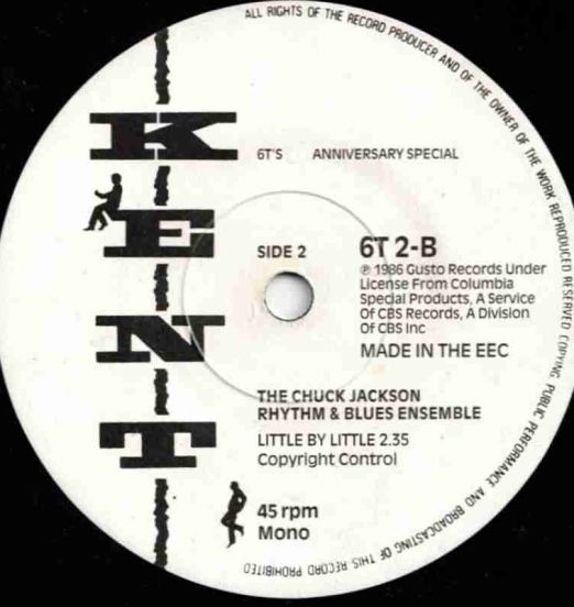 MelbaMoore-TheChuckJacksonRhythm&BluesEnsemble-LittleByLittle-Kent6Ts6thAnniversaryUK45LABELB01