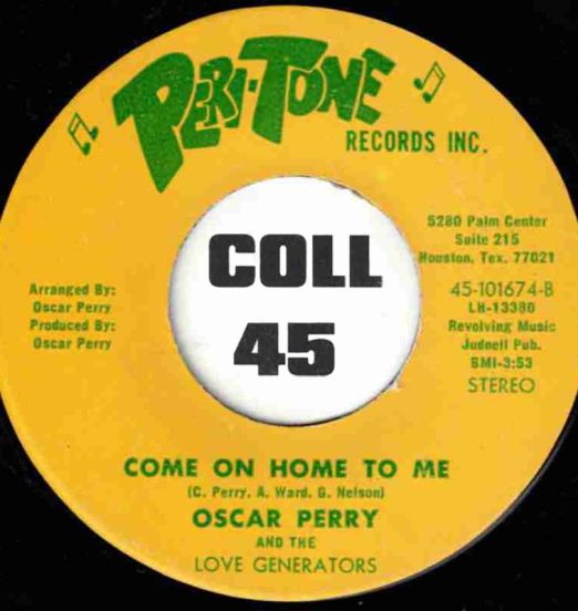 OscarPerryAndTheLoveGenerators-ComeOnHomeToMe-Peri-Tone45LABELB01