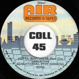 Sensational Five Singing Sons – Hotel Happiness – Part One b/w Part Two – Gospel AIR 7″