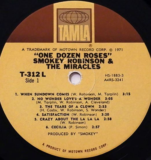 SmokeyRobinson&TheMiracles-OneDozenRoses-TamlaLPLABELA01