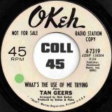 *OFFERS!* Tan Geers – Let My Heart And Soul Be Free b/w What’s The Use Of Me Trying – Okeh DJ 7″
