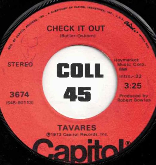 Tavares - Check It Out b/w The Judgment Day - Capitol 7"