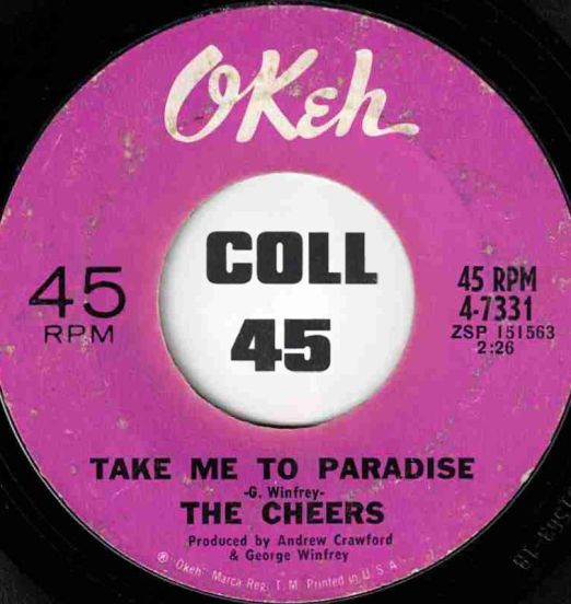 TheCheers-TakeMeToParadise-Okeh45LABELB01