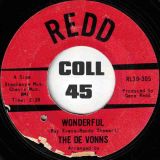 The De Vonns – Wonderful b/w One Sided Lover – Redd 7″
