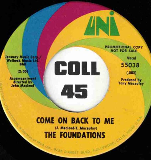 TheFoundations-ComeOnBackToMe-UNI45LABELB01
