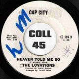 The Lovations – (I Keep Singing) La La La Ooh b/w Heaven Told Me So – Cap City DJ 7″