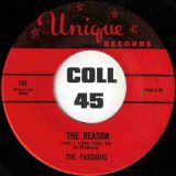 The Passions – To Many Memories  b/w The Reason Why I Love You So – Unique 7″