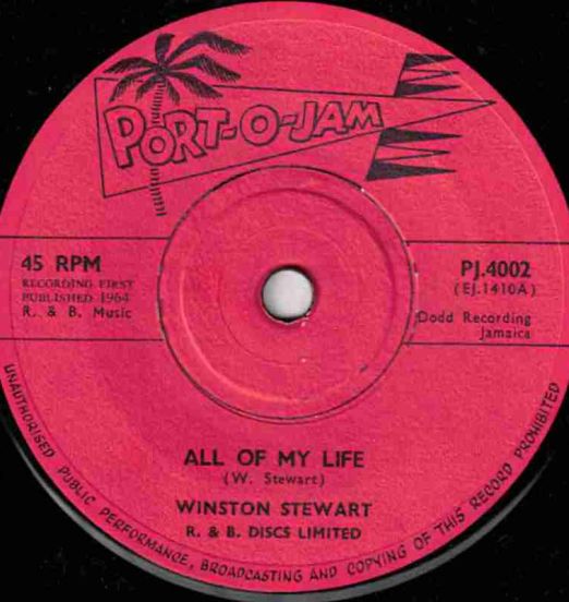 Winston Stewart - All Of My Life b/w How Many Times - Port-O-Jam UK 7"