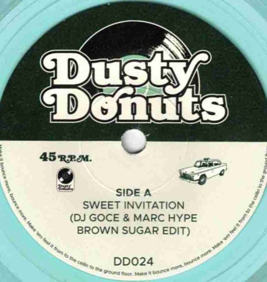 DJ Goce, Marc Hype, DJ Chvare, The Dusty Donuts Family - Sweet Invitation b/w Cosmic Conversations - Dusty Donuts GER 7"