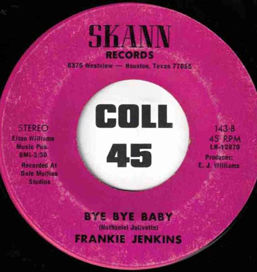 FrankieJenkinsAndEJWilliams-ByeByeBaby-Skann45LABELB01