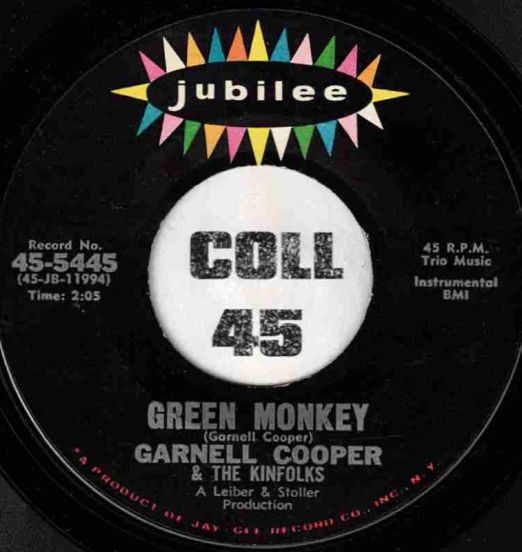 Garnell Cooper & The Kinfolks - Green Monkey b/w Long Distance - Jubilee 7"