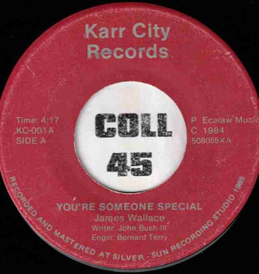 James Wallace - You Are Someone Special b/w Weather The Storm - Karr City 7"
