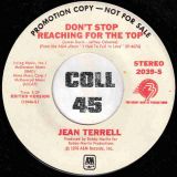 Jean Terrell – Don’t Stop Reaching For The Top STEREO b/w MONO Version – A&M DJ 7″